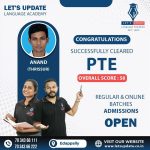 Let’s Update language academy PTE Students Exam Results
